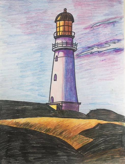 Edward Hopper Inspired Lighthouse