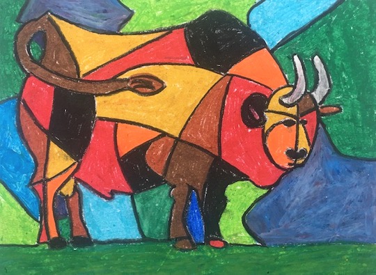 Picasso Bull Art 