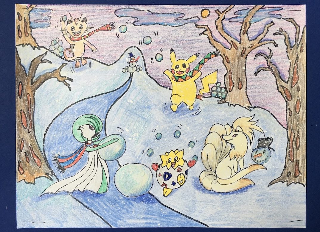 Pokemon Winter Fun Drawing – www.